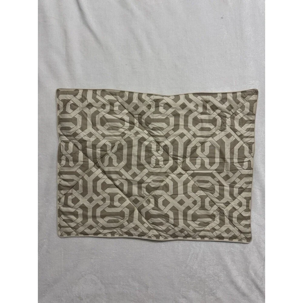 Pottery Barn Terri Trellis Sham Standard Cotton Tan Coastal Neutral Set of 2